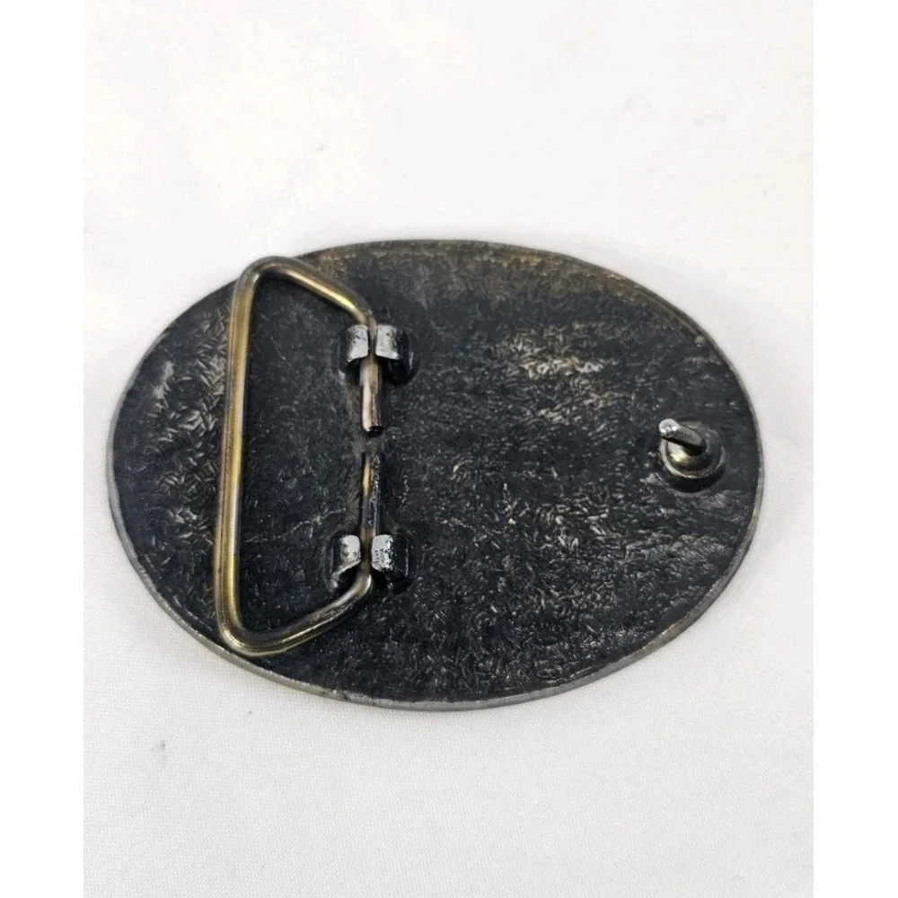 VTG Deer Belt Buckle Running Buck‎ Forest Hunting Brass Tone Western 3